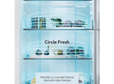 Frigorífico combi - Candy City Fresco CNCQ2T518EW, Total No Frost Circle+, 182 cm, 279 l, Iluminación LED, Blanco