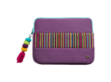 Funda portátil - Wondee VALAP017, Compatible con PC hasta 12, Resistente, Cierre con Cremallera, Lila