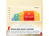 Arrocera - Tefal Multifunción POP, 0.7 L, Hasta 4 raciones,  Tecnología Smart NFC, Compacta, Bol Antiadherente,  Cesta vaporera, 8 programas