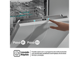 Lavavajillas integrable - Hisense HV16D5, 16 servicios, 6 programas, 59.8 cm, Cestas flexibles, Tres programas, Sin Panelar