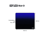 Alfombrillas gaming - Sony INZONE Mat-D, Fnatic, Deslizamiento de alta velocidad para FPS, Antideslizante, Grosor 4mm, 480 x 400 mm, PC, D700, Negro