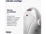 Calefactor - De'Longhi Termoventilador Capsule Hobby HFS30B24.W, 2400 W, 2 Niveles de potencia, IP21, Apagado automático, Blanco