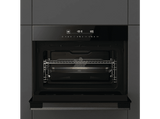 Horno con microondas - Hisense BIM45342ADBG, Pirolítico, 50 l, 59.5 cm, Doble Grill, Inverter, Negro