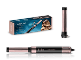 Moldeador - Cecotec Bamba CeramicCare 2in1 AirGlam Black, Tecnología Coanda, Cerámico y keratina, Motor digital, 3 temperaturas, 3 modos, Black Rose