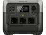 Estación de carga - EcoFlow River 2 Pro, Carga ultra rápida, 768 Wh, 940 W Bluetooth, 10 tomas, Wi-Fi, Negro