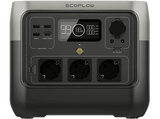 Estación de carga - EcoFlow River 2 Pro, Carga ultra rápida, 768 Wh, 940 W Bluetooth, 10 tomas, Wi-Fi, Negro