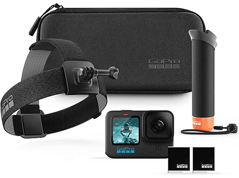 Cámara deportiva - GoPro HERO12 Black Bundle Accesori, HyperSmooth, 27 Megapixel, 5.3 K, HDR, Negro
