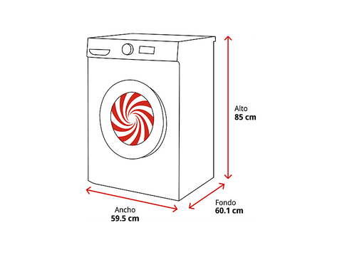 Lavadora secadora - Candy GWD 4968-S, 9kg/6kg, Motor Inverter SpeedDrive, 16 Programas, AI Silent Motion, Blanco
