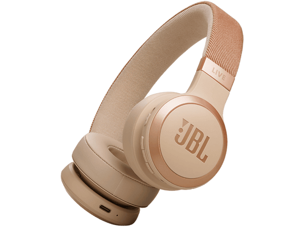 Auriculares inalámbricos - JBL Live 670 NC, Cancelación ruido adaptativa, Autonomía hasta 65 h, Arena