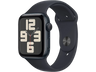 APPLE Watch SE (2023), GPS, 44 mm, Caja de aluminio medianoche, Vidrio delantero Ion-X, Talla M/L, Correa deportiva medianoche
