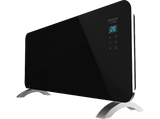 Convector - Cecotec Ready Warm 6770 Crystal Connection, 2000 W, LED, Placa decristal, Wi-Fi, Negro
