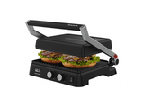 Grill - Taurus Bistro Gourmet, Dual Heat Tech, Grandes placas de cocción, 2600 W, Negro