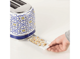 Tostadora - Ariete Capri, 810 W, 2 Ranuras, 2 Rebanadas, 6 Niveles de Tostado, Azul/Blanco