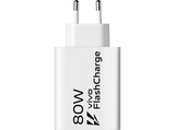 Cargador móvil - Vivo 80W Flash Charger, Universal, USB, 100-240V, Blanco