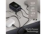 Powerbank - CellularLine Roller, 10000 mAh, Carga rápida, 45 W, 72 horas, USB-C, USAB-A, Azul