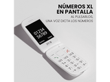 Móvil - SPC Harmony 2, 4G, Para mayores, Teclas grandes, Botón SOS, Compatible audífonos, Volumen 104dB, Radio FM, Linterna, Base de carga, Negro