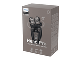 Afeitadora - Philips Head Shaver Pro 5000 Series HS5980/15, Cabezales flexibles 360º, Power Adapt, Autonomía de 60 min, Uso Seco y Húmedo, Negro