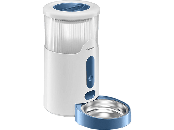Comedero automático inteligente - Panasonic CP-JNF01CW, Apto para Lavavajillas, Fabricado en Acero Inoxidable Higiénico, Blanco