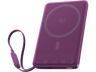 Powerbank - Baseus PicoGo AM52, 10000 mAh, 45 W, Qi2.2 de 25W, USB-C, Carga inalámbrica, Carga rápida, Multidispositivo, Certificado CCC, Dark Cherry