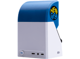 Consola retro - My Arcade SNK Neo Geo Mini, 40 juegos incluidos, Pantalla 3.5, Altavoces estéreo, Azul y blanco