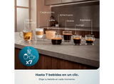 Cafetera superautomática - Cecotec Cremmaet Lungo Latte, Depósito de leche, 19 bares, 7 bebidas, Molinillo Acero inoxidable, depósito 2 L, Negro