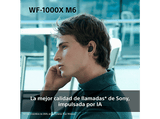 Auriculares True Wireless - Sony WF1000XM6, Cancelación de ruido (ANC), Hi-Res, Bluetooth, Llamadas nítidas, 24 horas, IPX4, iOS/Android, Plata