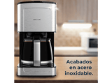 Cafetera de goteo - Cecotec Coffee 56 Heat, 800W, 1.3 L, 12 tazas, Jarra de vidrio, Tecnología ExtremeAroma, Cuchara medidora, Prensa, Negro
