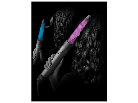 Moldeador - Dyson Airwrap i.d.™, Bluetooth®, Tecnología iónica, 3 Velocidades, Red Velvet/Gold