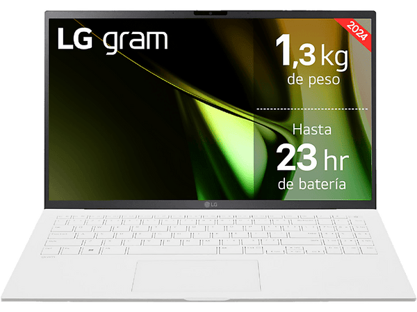 Portátil - LG 15Z90S-G.AD87B, 15.6" UHD 4K, Intel® Evo™ Edition Core™ Ultra 7-155H, 32 GB, 1 TB SSD, Arc™ GPU, W11H, Blanco