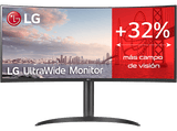 Monitor - LG 34WQ75C-B, 34, WQHD, 5 ms, 50/60 Hz, Negro