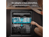 Lavavajillas - Cecotec Bolero Aguazero 6210 Dark D, 15 cubiertos, 14 programas, 60 cm, Tercera bandeja, Pantalla FullColor XXL, Dual Zone Wash, Grey