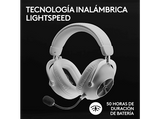 Auriculares gaming - Logitech G Pro X 2, Inalámbrico, Bluetooth, Transductor de grafeno, 7.1 DTS, PC/PlayStation/Nintendo, Blanco