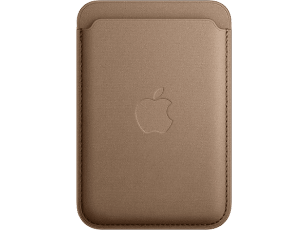 APPLE Cartera de trenzado fino con MagSafe para el iPhone, Marrón topo