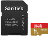 Tarjeta Micro SDXC - SanDisk Extreme, 1 TB, Hasta 190 MB/s lectura, UHS-I, U3, V30, A2, Clase 10, Multicolor
