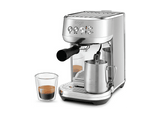 Cafetera express - Sage SES500BSS4EEU1 The Bambino Plus, 15 bar, 1600 W, 1.9 l, Hasta 2 tazas, Inox