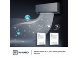 Aire acondicionado Split 1 x 1 - Hisense QH35XV0B 3010 fg/h, WiFI, IA Smart, A+++, Autolimpieza, Negro