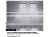 Frigorífico americano - Samsung Bespoke AI RS70F64KETEF, All Around Cooling, No Frost, 178.4 cm, 640 l, Dispensador agua y hielo, Inox