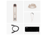 Mini ventilador - Dyson HushJet™ Mini Cool, 3 en 1, Bateria, Carga USB-C, Potencia 40 W, 5 Velocidades+ modo Boost, Carnelian/Sky