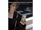 Powerbank - Baseus PicoGo Ultra-Mini Magnetic, 5000mAh, 20W, Carga ultrarrápida inalámbrica Qi2, USB-C, Con cable, Universal, Blanco Titanium