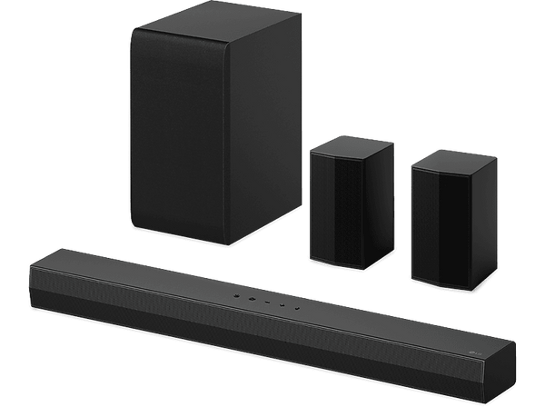 Barra de sonido - LG S40TR, Bluetooth, 400 W, 4.1 canales con subwoofer, Dolby Digital y DTS, Negro