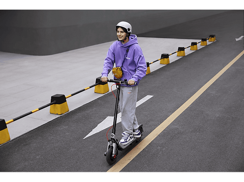 Patinete eléctrico - Segway Ninebot E3 E, Potencia máx. 800 W, Potencia Nominal400 W, Carga máx.100 kg, 7650 mAh, 25 km/h, Negro/Plata