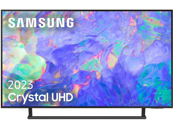 TV LED 50" - Samsung TU50CU8500KXXC, UHD 4K, Dynamic Crystal Color, Object Tracking Sound Lite, Adaptive Sound, Smart TV, Titan Gray