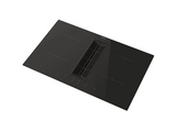 Placa inducción con extractor integrado - Candy CIH8I4CF, Inducción, 1800 W, 9 Niveles Potencia, 4 Zonas Cocción, 480 m³/h, Negro