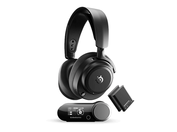 Auriculares gaming - SteelSeries Arctis Nova Pro Omni, Cancelación activa de ruido (ANC), Autonomía 30 h, Certificado Hi-Res Wireless, Negro