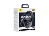 Auriculares inalámbricos - Baseus Inspire XH1 Sound By Bose, Wireless, Cancelación de Ruido, Audio Hi-Res/LDAC, Comodidad Cloud-Soft, Negro Cosmic