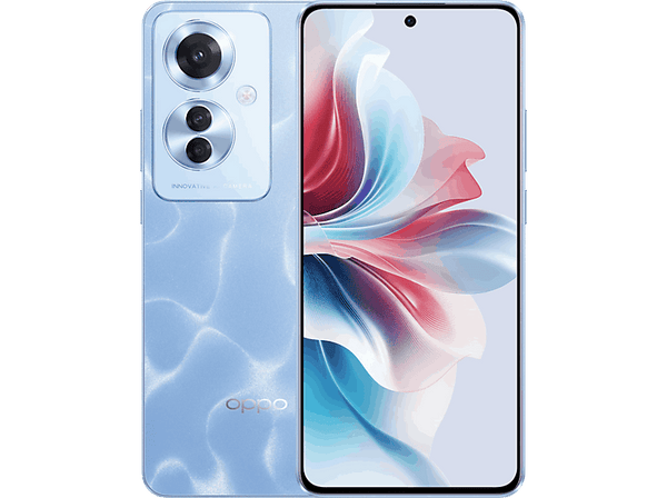 Móvil - OPPO Reno 11 F, Azul, 256GB, 8GB RAM, 6.7" AMOLED FHD+, MediaTek Dimensity 7050, 5000mAh, Android