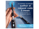Recambio para cepillo dental - Oral-B iO Ultimate Clean, Pack de 6 unidades, Negro