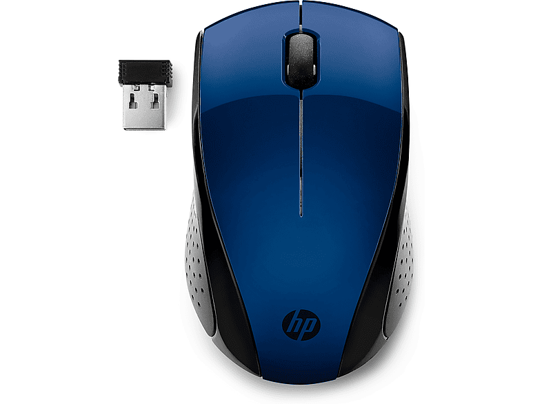 Ratón inalámbrico - HP 220, Wireless, 1600 ppp, Azul