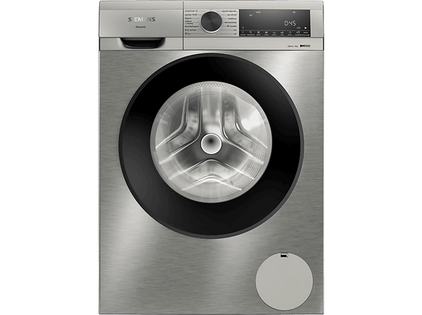 Lavadora carga frontal - Siemens WG44G2ZXES, 9kg, 1400 rpm, 14 programas, Acero antihuellas