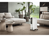 Radiador - De'Longhi Dragon EASYTRONIC TRD50615, Sistema de aceite, 1500W, 12 niveles de temperatura, 6 elementos, Blanco